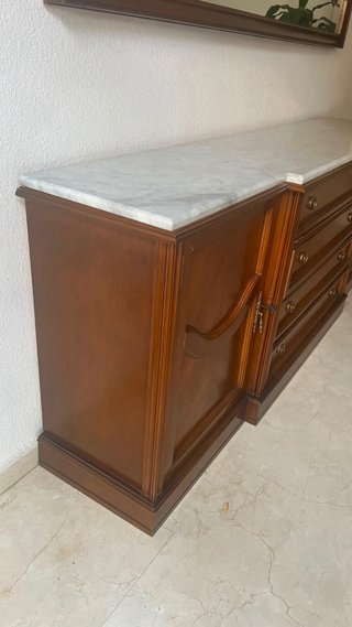 Aparador Comedor Madera y Mármol