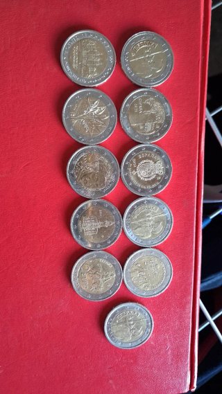 Lote 11 Monedas Conmemorativas Colección