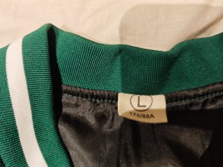 Chaqueta Béisbol Verde y Negra
