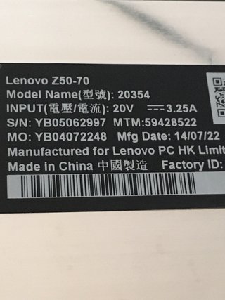 lenovo Z50-70 tapa pantalla