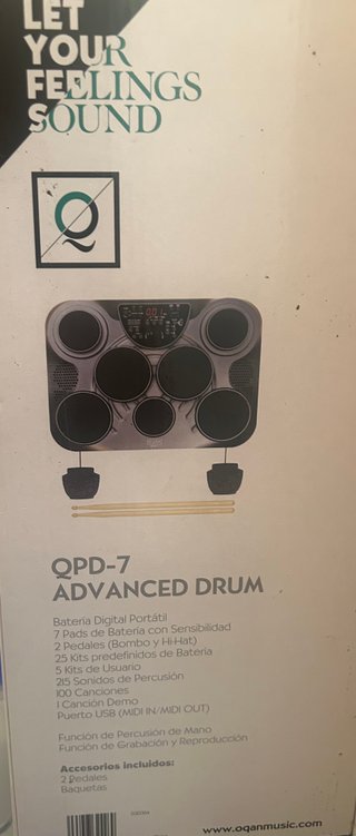 Batería Electrónica OQAN QPD-7 Advanced Drum