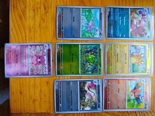 Lote 7 Cartas Pokémon holo equilibrio perfecto