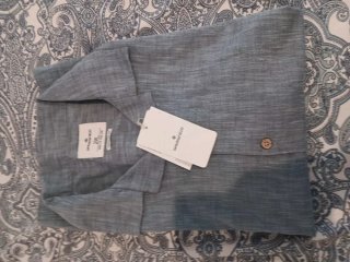 Camisa manga corta gris XXL