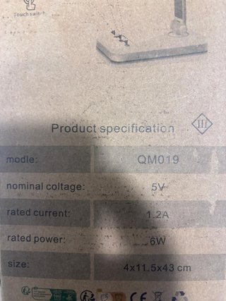 Lámpara Escritorio LED SLATOR Negra