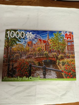 Puzzle 1000 piezas Jumbo Flowers by the Canal