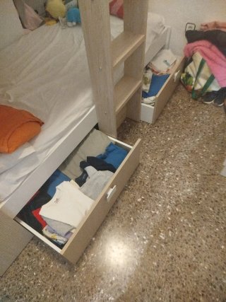 Cama tren infantil