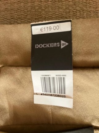 Pantalón chino Dockers beige Talla 46, nuevo.