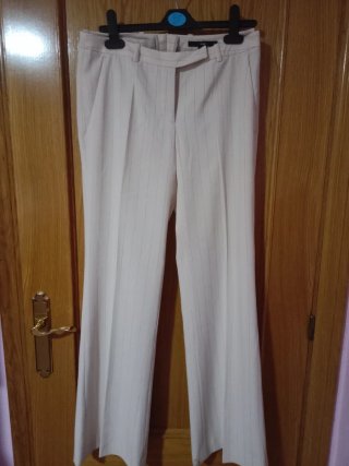 Traje americana y pantalón H&M beige Talla S mujer
