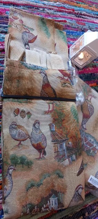 Pack natura jacquard 2 Cortinas trebillas.Env.