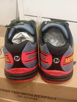 Merrell Bare Access 4 Scarpe da Corsa Grigio Rosso