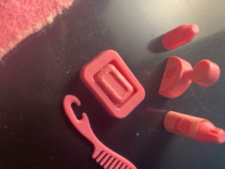 Barbie Accessori Vasca Bagno Rosa