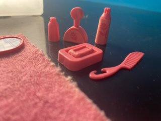 Barbie Accessori Vasca Bagno Rosa