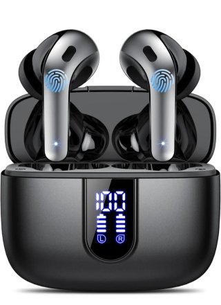 Audífonos Inalámbricos Bluetooth Negro/Plata