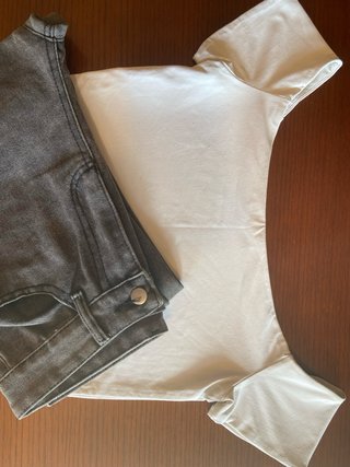 Top Zara Hombros Descubiertos Talla L Blanco