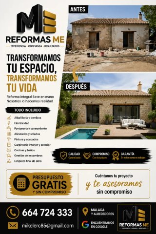 Reformas me, pensando en renovar el hogar