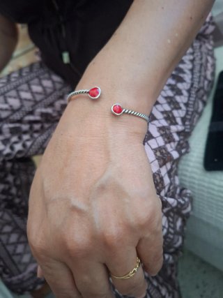Pulsera de plata vintage