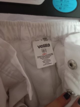 Pantalón blanco acolchado trabajo