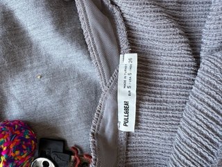 Vestido Pull&Bear gris talla S