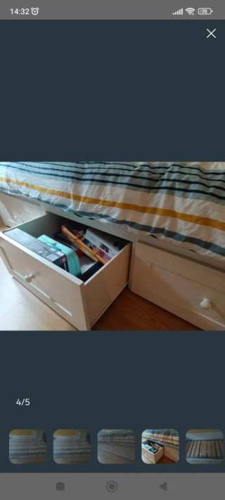 Cama Diván 90cm con Cajones