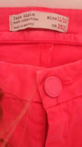 Pantalón niña coral. Marca Zara. Talla 11-12