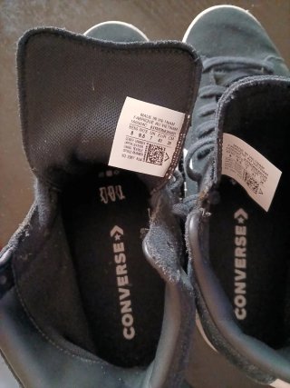 Converse Zapatillas Negras y Blancas Talla 41