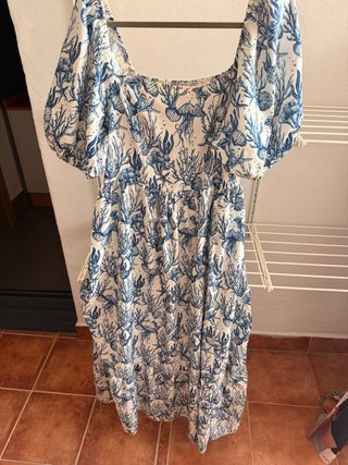 Vestido largo SHEIN Curve 2XL estampado
