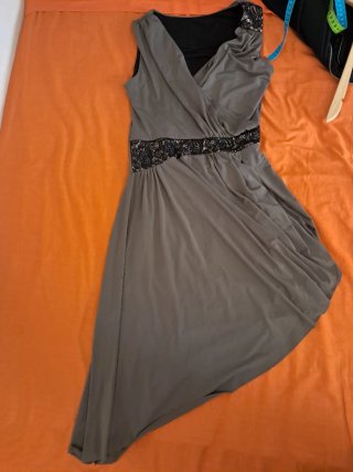 Vestido Lola Ruiz Talla Única Marrón Negro