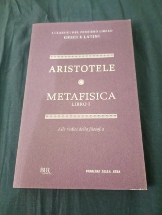 Aristotele metafisica libro I