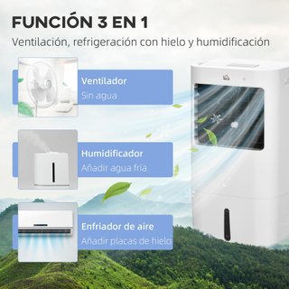 Enfriador Aire Portátil Silencioso Acondicionado