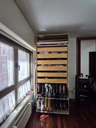 Armario ropero metal y madera