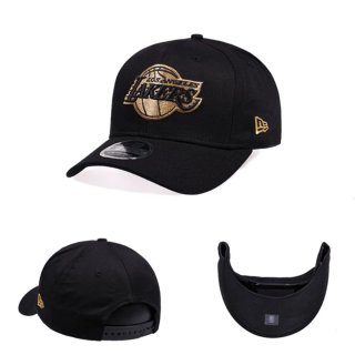 Gorra New Era Los Angeles Lakers Negra y Dorada