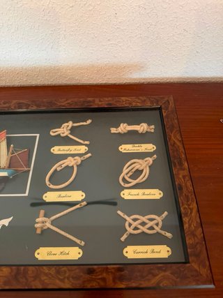 Marco Decorativo Nudos Marinos Barco Velero