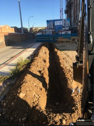 zanjas y excavaciones con miniexcavadora