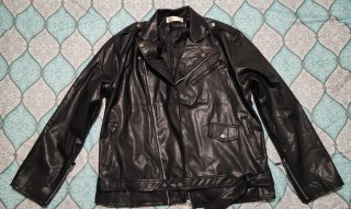 Cazadora Polipiel Negra Mujer Talla XXL nueva