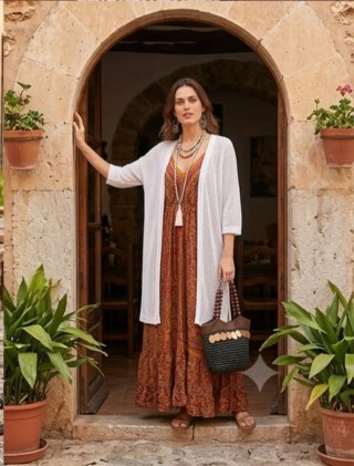 Lote Boho Vestido + Rebecas + Complementos