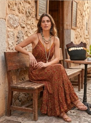 Lote Boho Vestido + Rebecas + Complementos