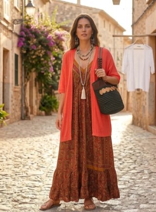 Lote Boho Vestido + Rebecas + Complementos