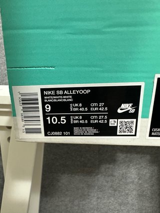 Zapatillas Nike SB Alleyoop Skater Beige 42.5 New