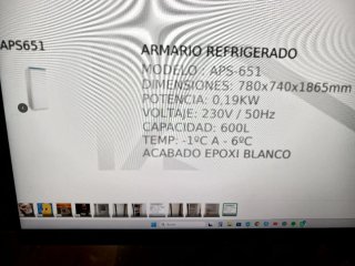 Armario Refrigerado Cocina Blanco
