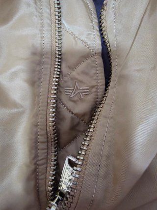 Chaqueta Alpha Industries Beige/Marrón