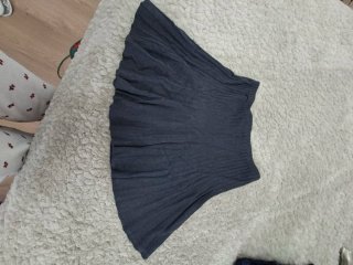Minifalda de punto negra