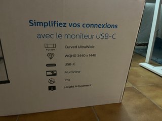 Monitor Curvo Philips 34 WQHD USB-C