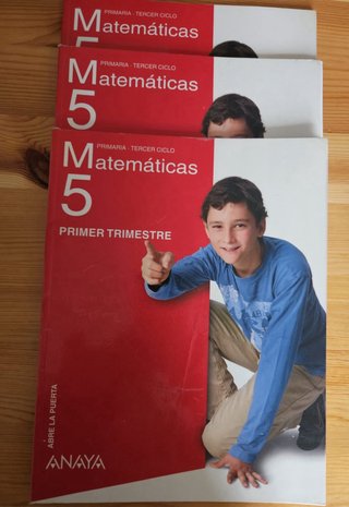 Lote libros 5º Primaria – Mates, Lengua, Science
