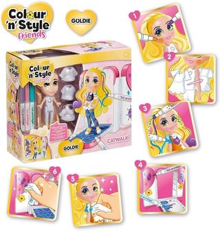Muñeca Colour 'n' Style Goldie con Accesorios