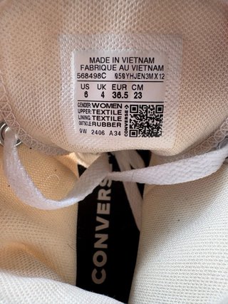 Converse Chuck Tailor All Star Talla 36,5 - NUEVAS