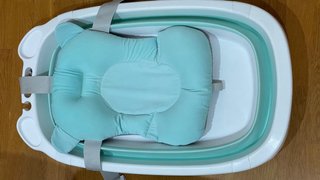Bañera plegable para bebé + cojín recién nacido