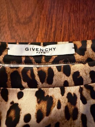 Falda Givenchy Seda Mujer Leopardo