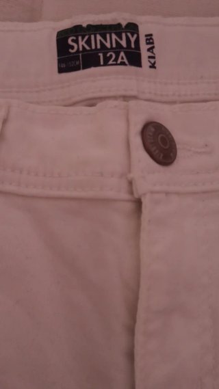 Pantalón blanco niña Kiabi Talla 12