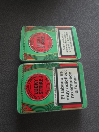Cajetilla Metal Lucky Strike Vintage