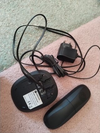 Teléfono fijo Motorola negro